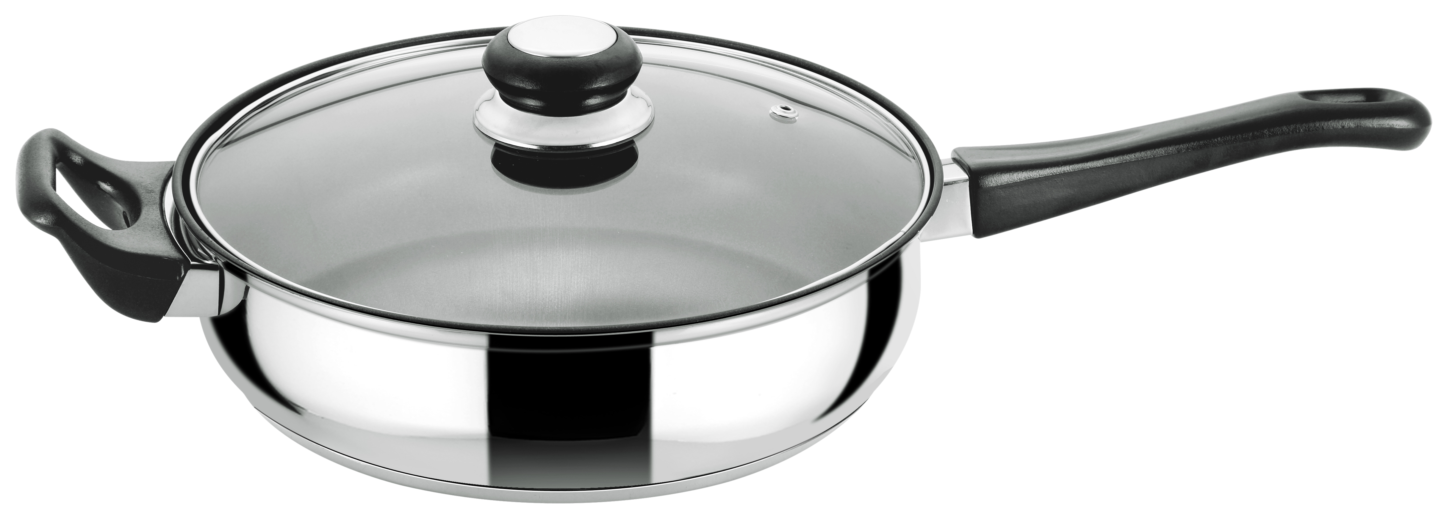 Buckingham Premium Induction Stainless Steel Sauté Pan 24 cm, Bakelite Handles