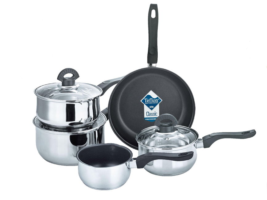 Buckingham Induction Stainless Steel Cookware Set, 5 Piece