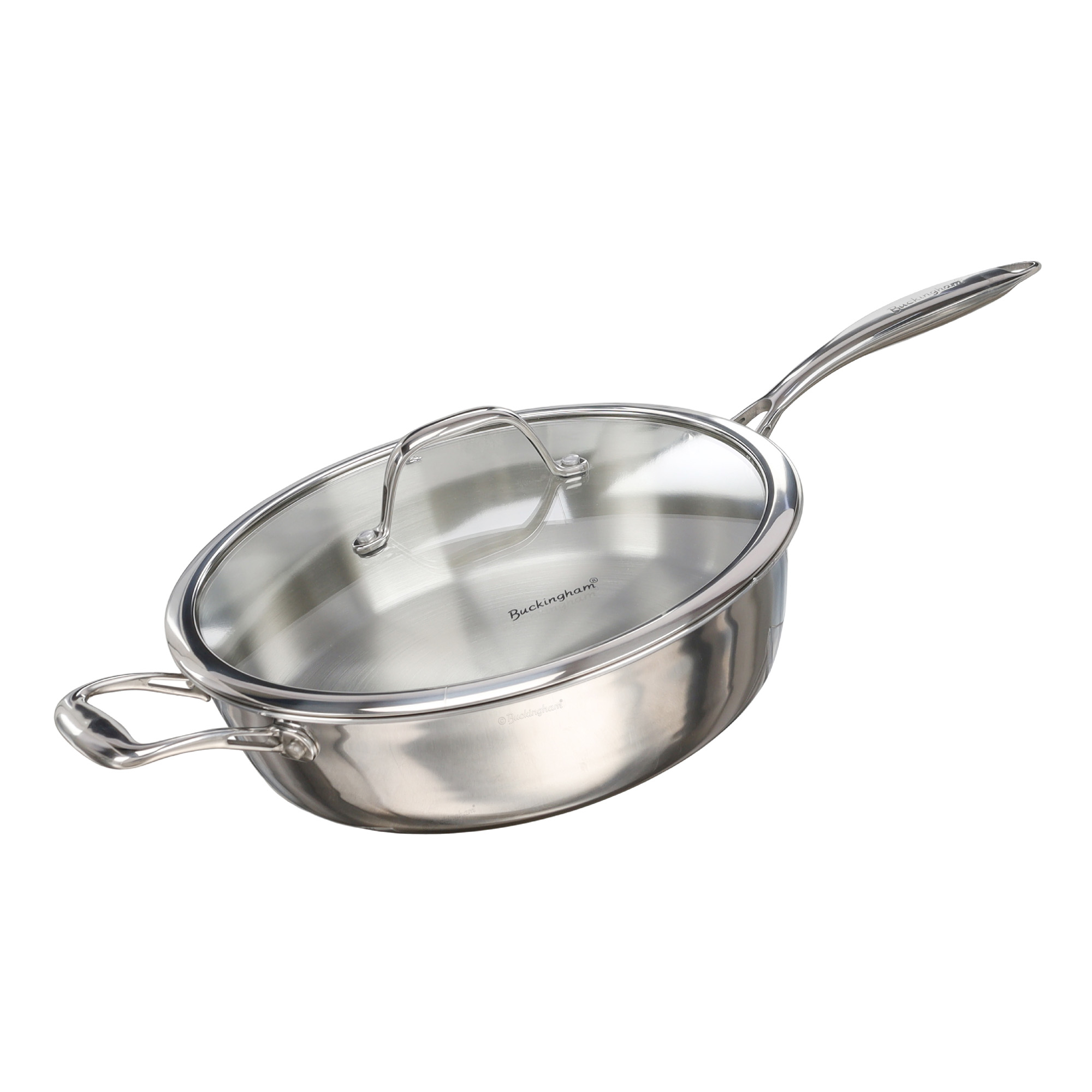 Buckingham Elite Tri-ply 18/8 Stainless Steel Sauté Pan 28 cm