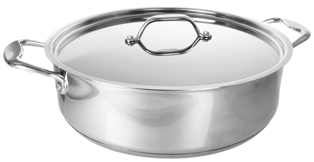 Buckingham Premium Induction Stainless Steel Saute Casserole, 30 cm, 3.8 L