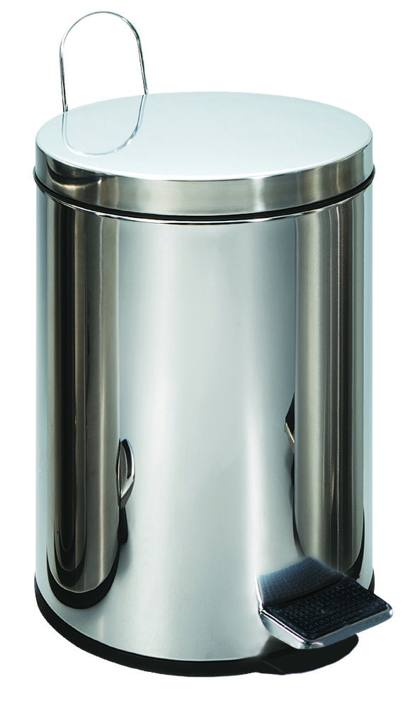 Buckingham Stainless Steel Pedal Bin Waste Trash Bin for Bathroom Kitchen Office 3 Litres