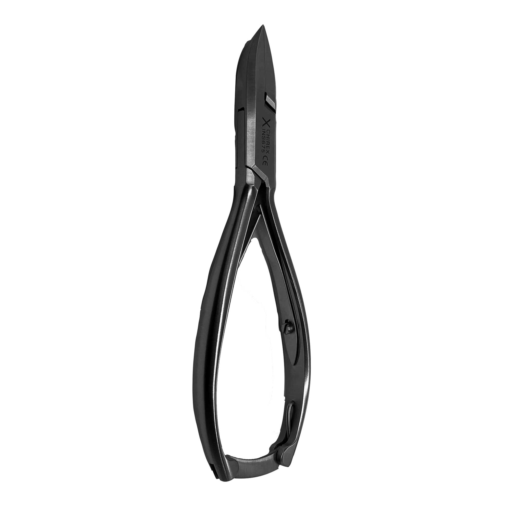 Black Matte Titanium General Purpose Nippers - Flat Smooth Handle - 15cm