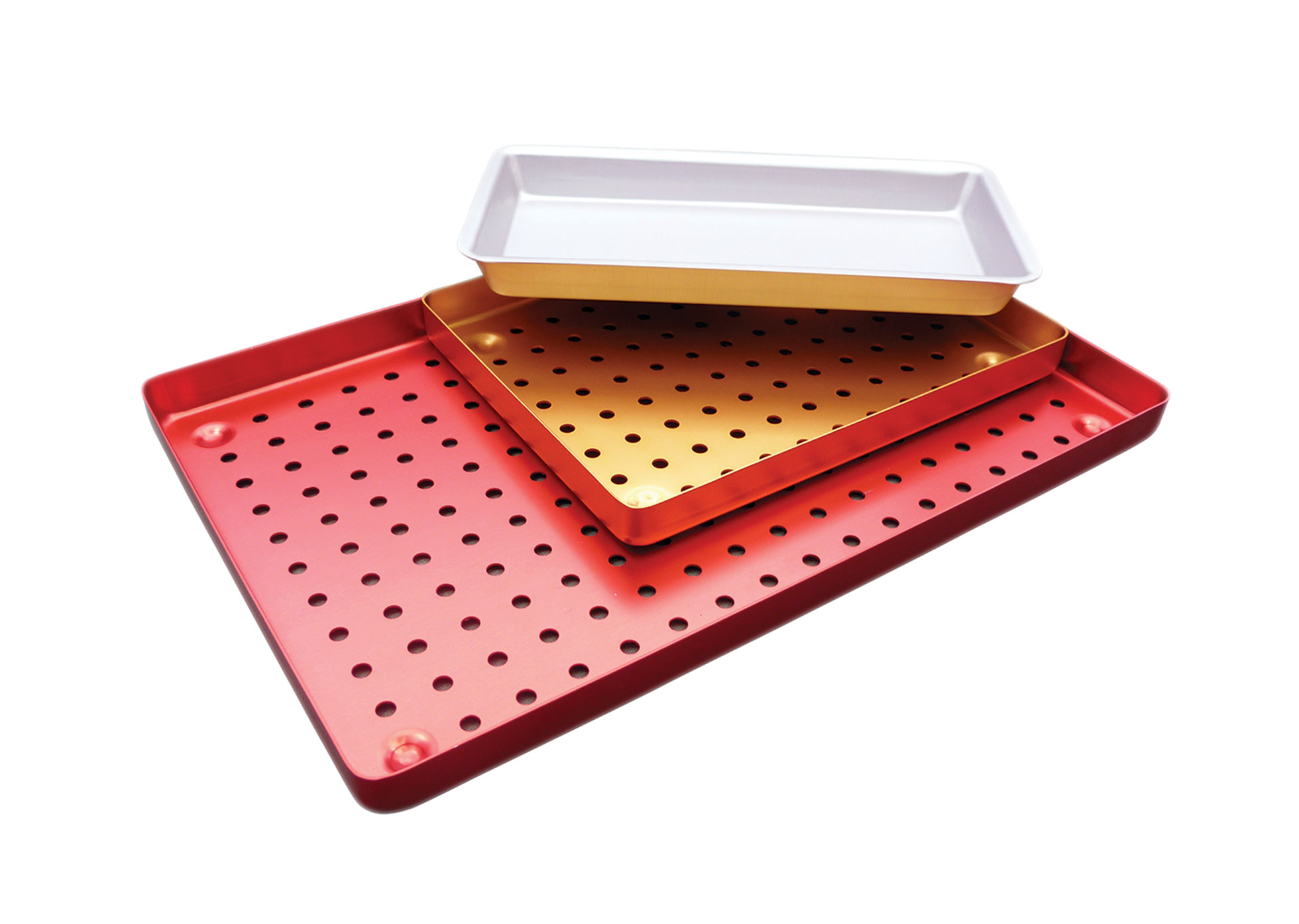 Aluminium Trays and Lids - 180 x 280mm - Tray - Perforated