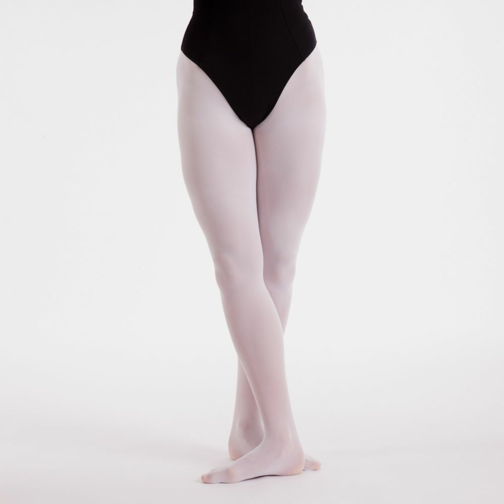 WHITE 60 DENIER FOOTED BALLET DANCE TIGHTS