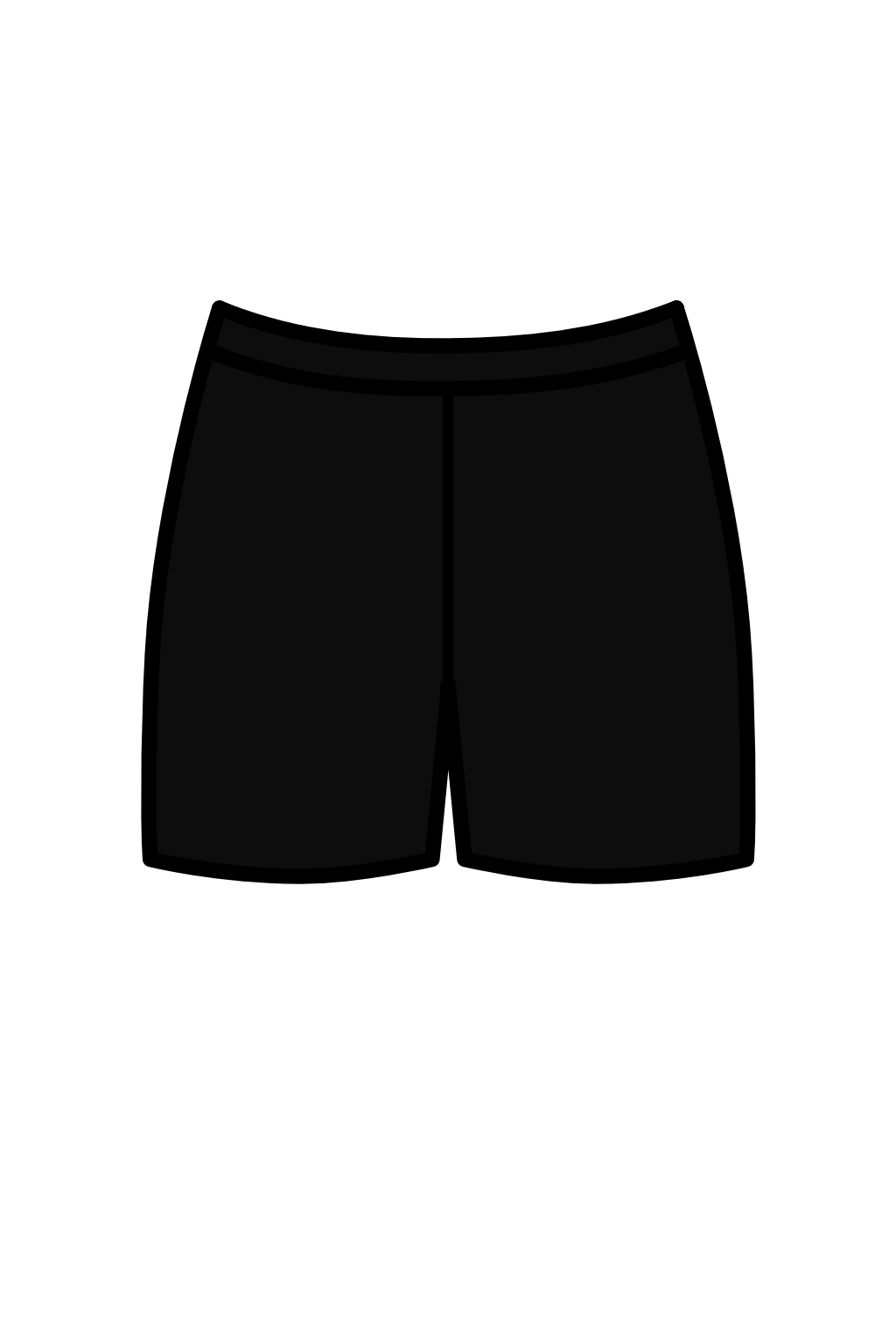 ROBIN - BLACK MERYL LOOSE FIT SHORTS