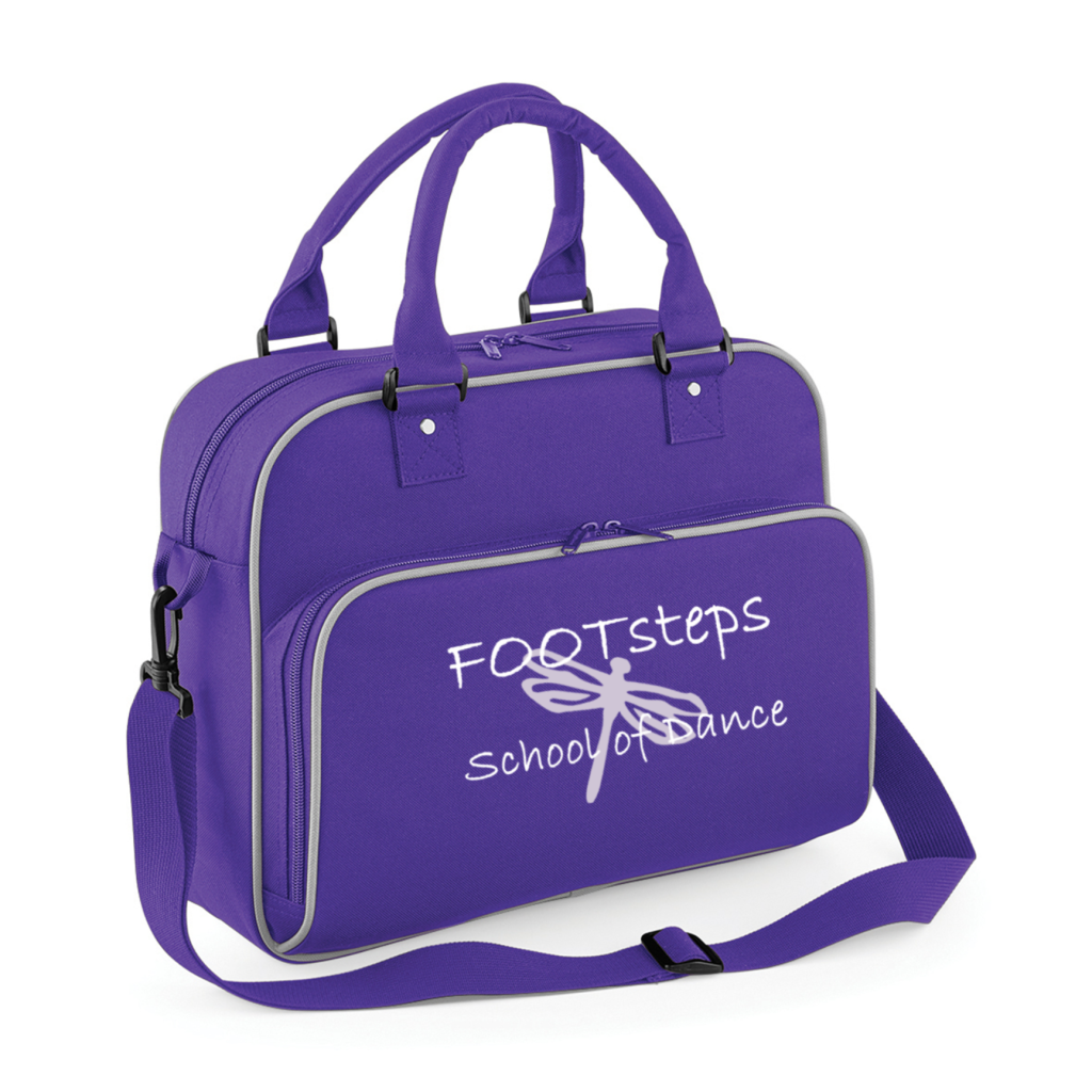 PURPLE DANCE BAG WITH LOGO