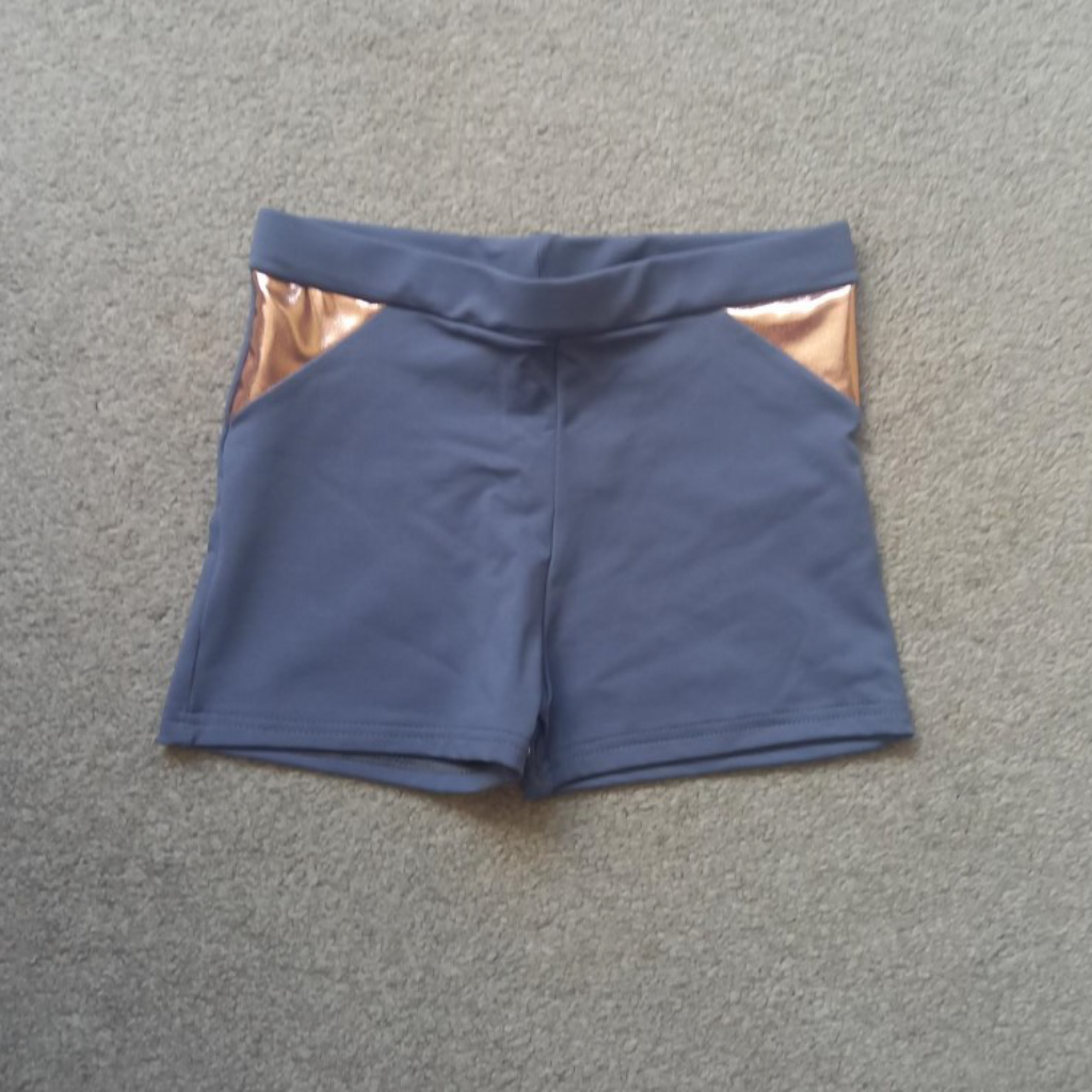 GREY & ROSE GOLD SHORTS