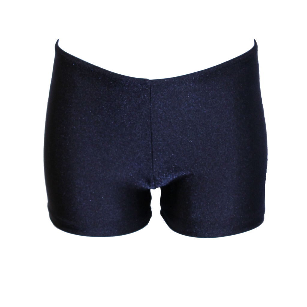 JODIE - BLACK LYCRA HIPSTER HOTPANTS / SHORTS