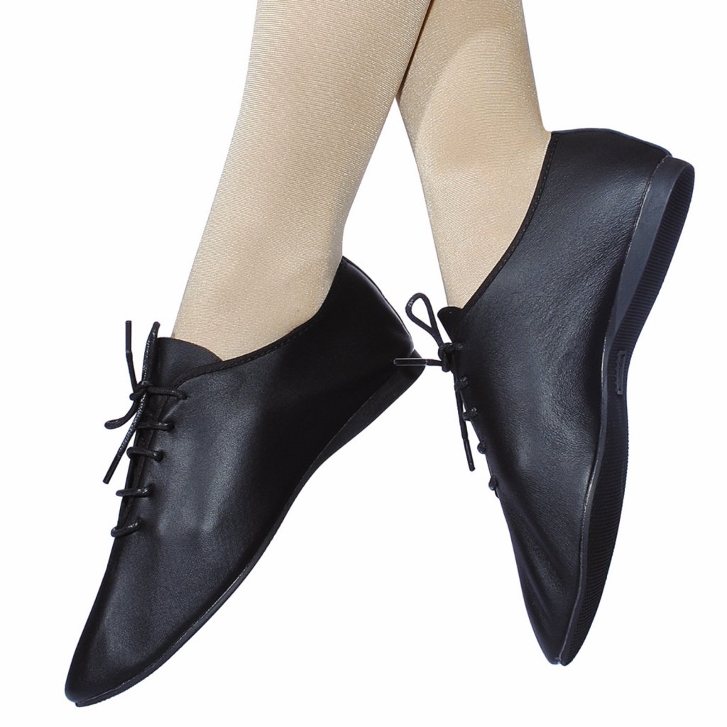 BLACK FULL RUBBER SOLE JAZZ SHOES