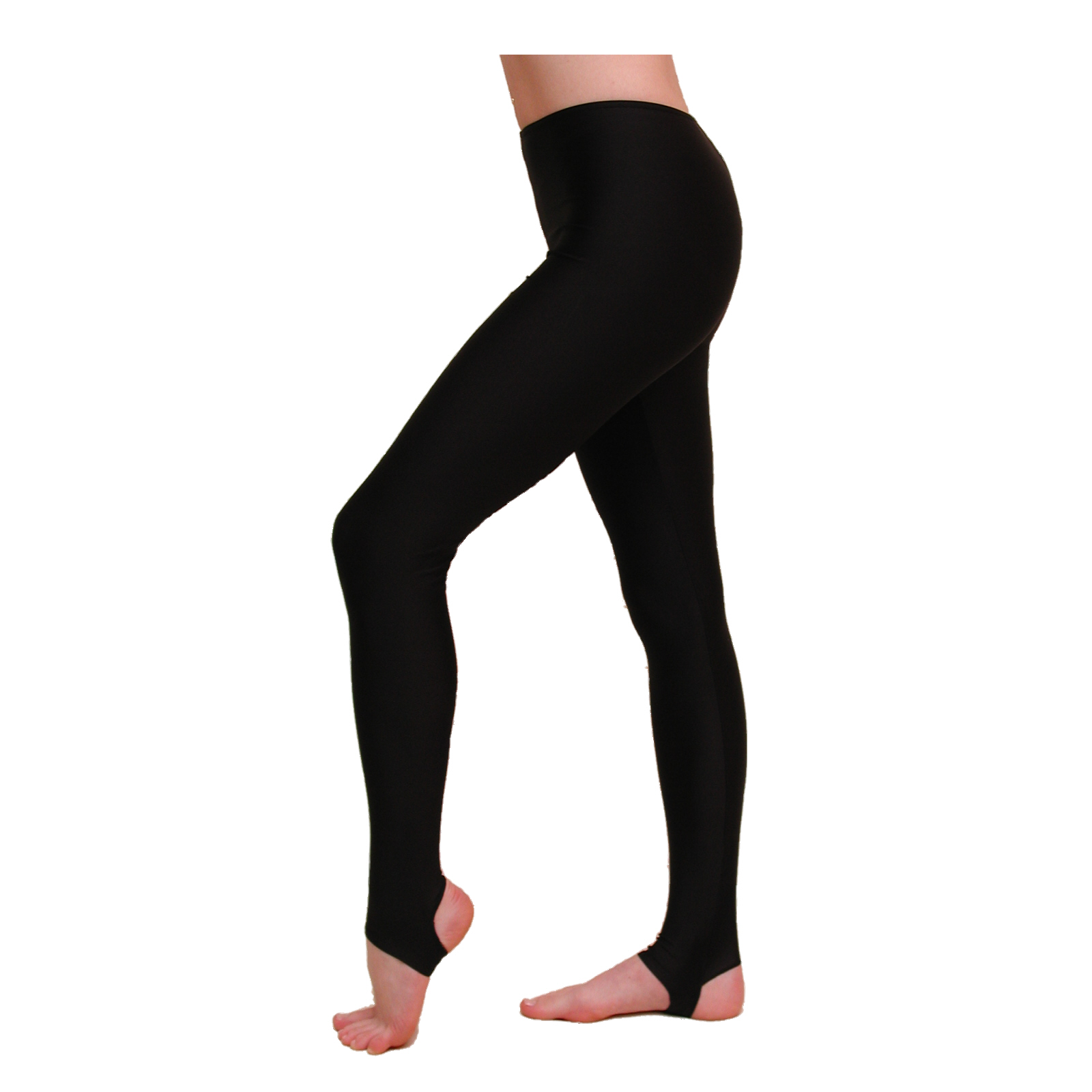 EST - BLACK LYCRA STIRRUP TIGHTS / LEGGINGS