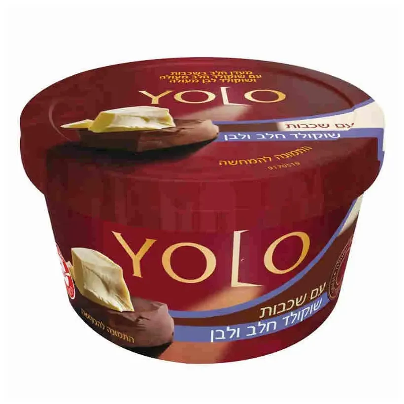 YOLO מעדן שכבות שוקולד חלב ולבן