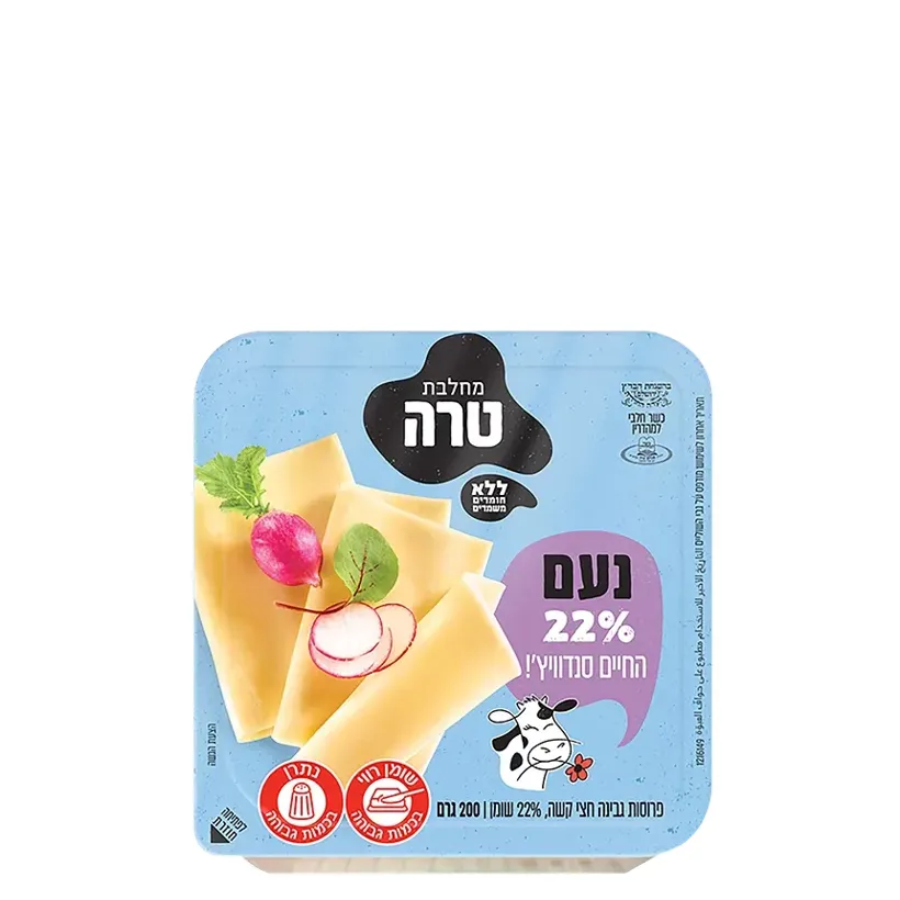 גבינה צהובה נעם 22%