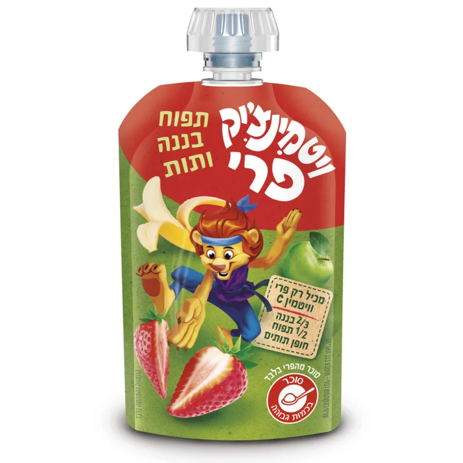 פאוץ' ויטמינצ'יק פרי תפוח בננה ותות