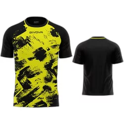 Shirt Art Interlock M/C Giallo Fluo/Nero Tg. 2XL