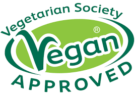 Vegetarian Society Vegan Approved The Vegetarian Society Approved trademarks are symbols you will see on thousands of products in shops all over the UK. The vegan trademark has been going since 2017.
The Vegetarian Society Approved trademark process involves our experts checking all ingredients and production methods. By independently checking all the ingredients, it means you don’t have to when you’re shopping. When you see our vegan trademarks on a product, you know you can trust it is vegan.