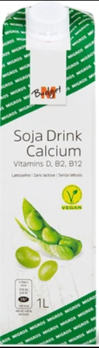 M-Budget Soya drink calcium Producing, transporting and packaging one kilogram of this product generates about the same amount of CO2 as a 4 km car journey.

Share of global ecological footprint:
Production: 75.3%
Transportation: 0.91%
Packaging: 23.70%