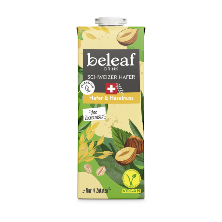 beleaf Oat Drink Oat & Hazelnut Consumers love this unique flavor