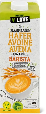 Bio V-Love Avoine Barista drink NUTRI-SCORE B