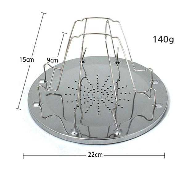 【營伙蟲 145】野營用品/4片式不鏽鋼烤麵包架簡易不鏽鋼烤麵包架/戶外野營摺疊便攜燒烤架/多用爐具烤架/土司器