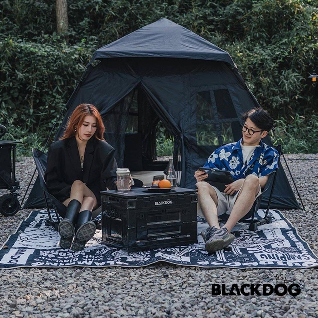 【營伙蟲1516】BLACKDOG 秒開帳 240X240公分 自動帳2.0外帳/內帳速搭帳 黑膠帳篷 加厚防雨 速搭帳