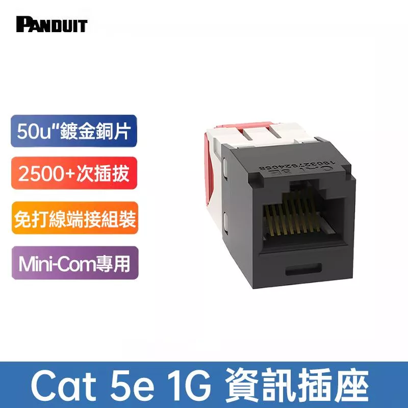 PANDUIT Cat 5e UTP無遮蔽資訊插座 - CJ5E88TG