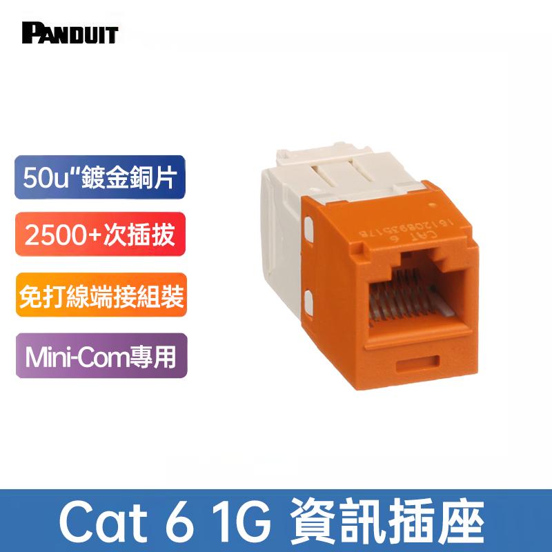 PANDUIT Cat 6 UTP 無遮蔽式資訊插座 - CJ688TG