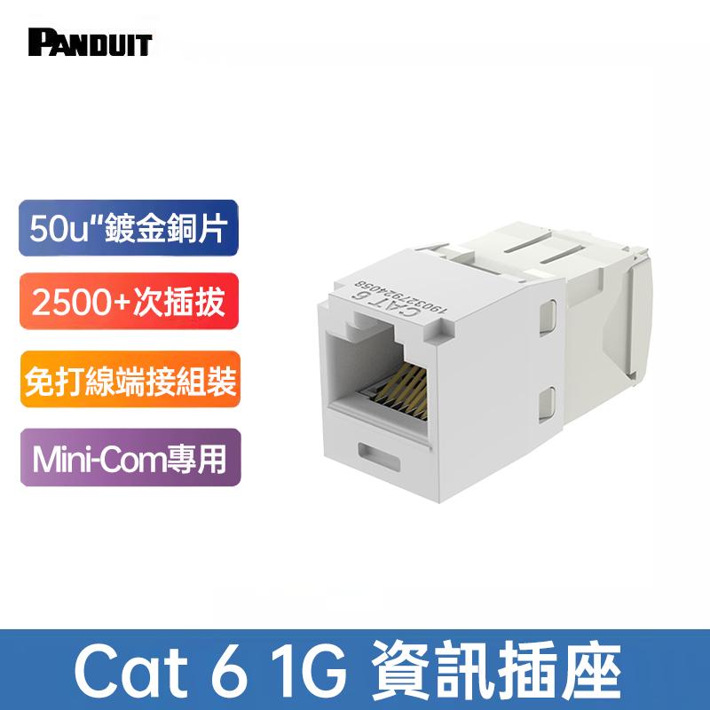 PANDUIT Cat 6 UTP 無遮蔽式資訊插座 - CJ688TG