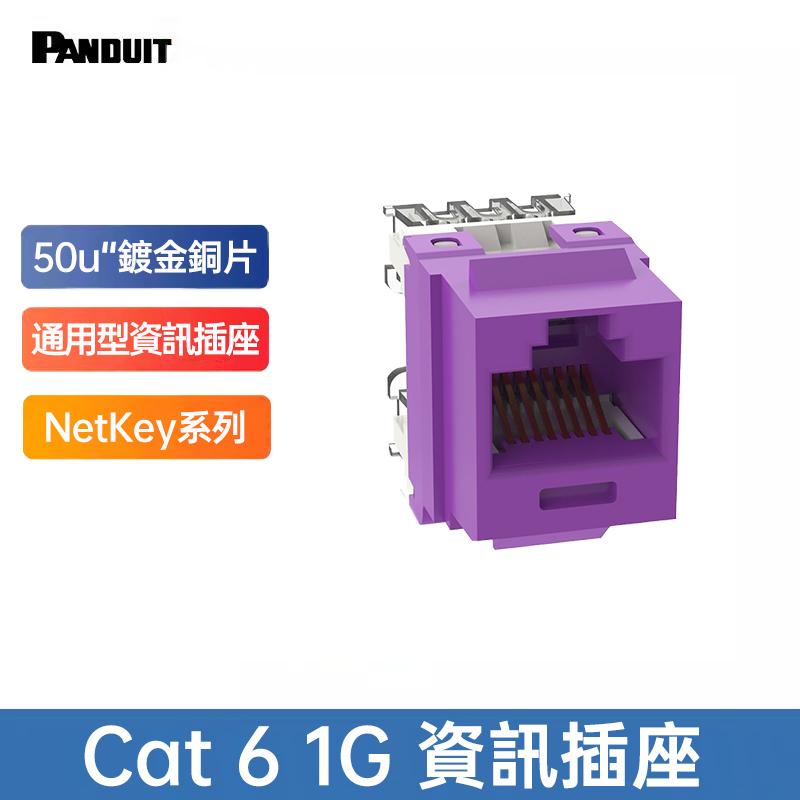 PANDUIT NetKey Cat 6 UTP 無遮蔽資訊插座 - NK688M (購買2個以上即贈小黃刀一只)