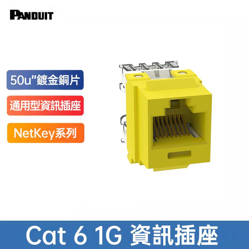 PANDUIT NetKey Cat 6 UTP 無遮蔽資訊插座 - NK688M (購買2個以上即贈小黃刀一只)