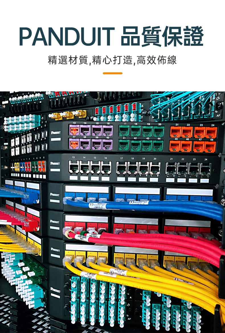 PANDUIT Netkey 1U 24埠 通用型無遮蔽式曲面配線架 空框 - NKFPA24