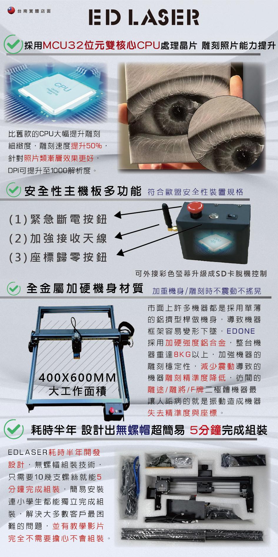 EDLASER 羿迪雷射雕刻機 【EDONE PLUS】 雷射雕刻機