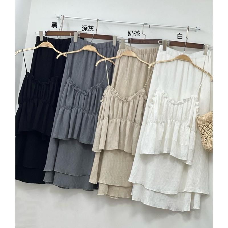 日本直送 [現貨 / 預購] Ruffle荷葉邊౨ৎ背心連身裙 ◍ 3色入 main image 1