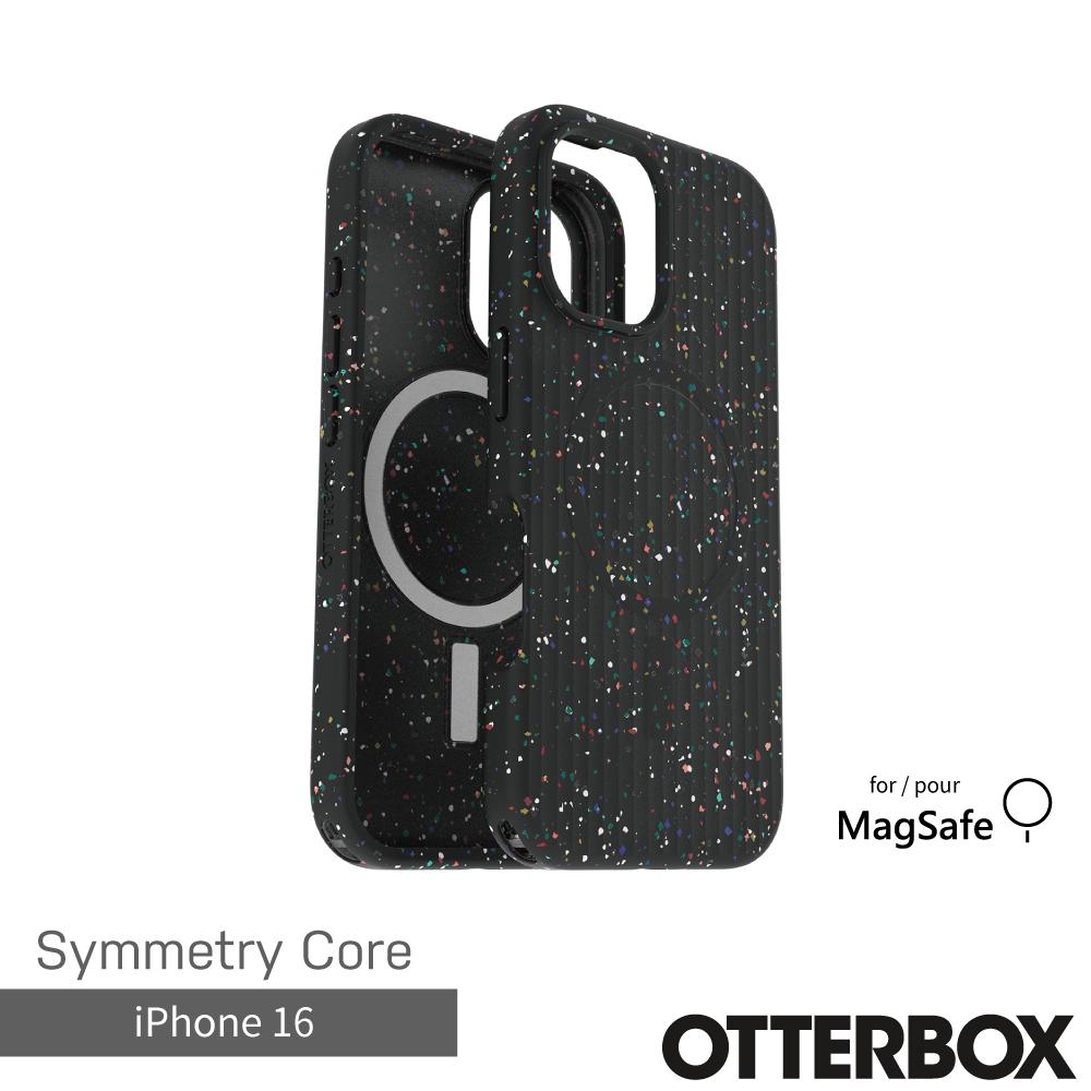 【OtterBox】iPhone 16 6.1吋 Symmetry Core 炫彩幾何保護殼-午夜黑(支援MagSafe)