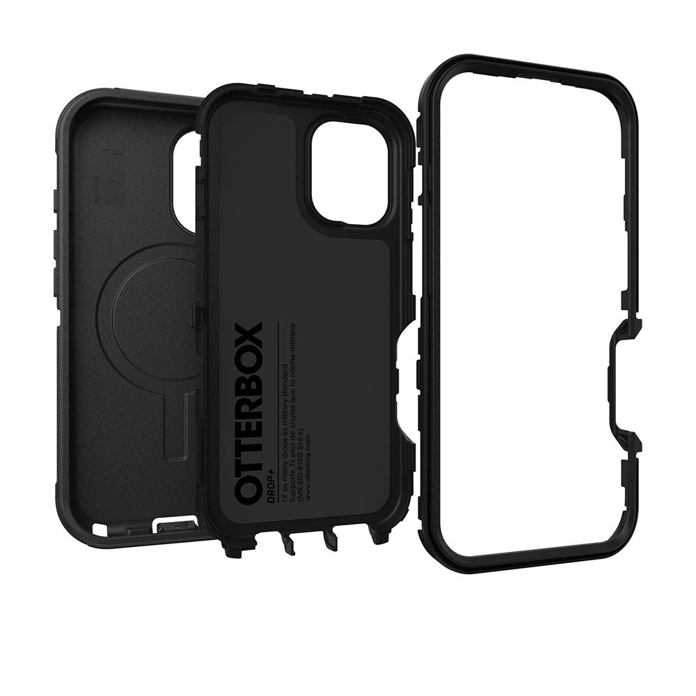 【OtterBox】iPhone 16 6.1吋 Defender 防禦者系列保護殼-黑(支援MagSafe)