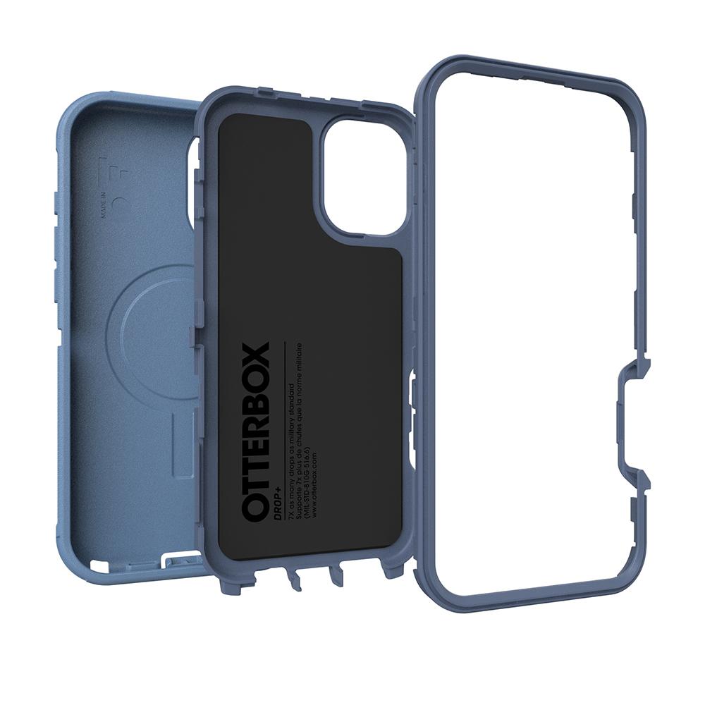 【OtterBox】iPhone 16 Plus 6.7吋 Defender 防禦者系列保護殼-藍(支援MagSafe)