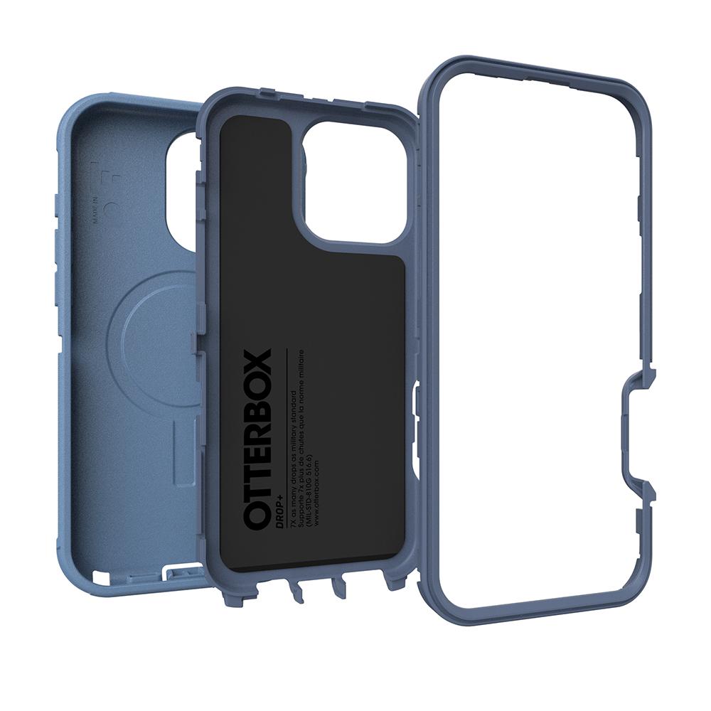 【OtterBox】iPhone 16 Pro Max 6.9吋 Defender 防禦者系列保護殼-藍(支援MagSafe)