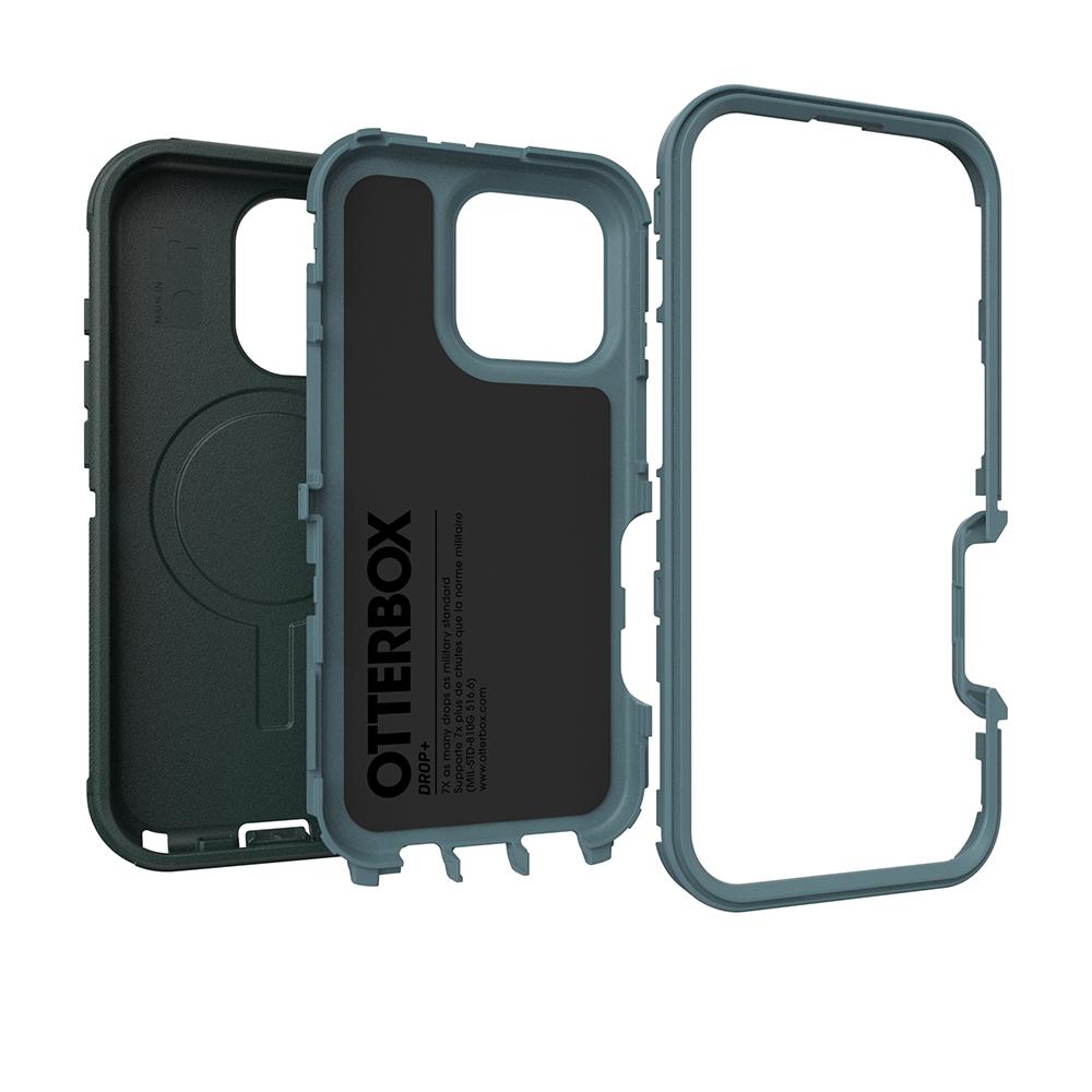 【OtterBox】iPhone 16 Pro 6.3吋 Defender 防禦者系列保護殼-綠(支援MagSafe)