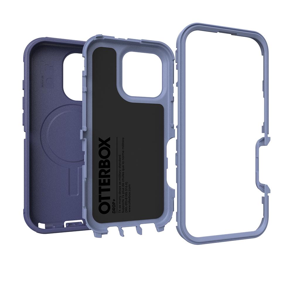 【OtterBox】iPhone 16 Pro 6.3吋 Defender 防禦者系列保護殼-紫(支援MagSafe)