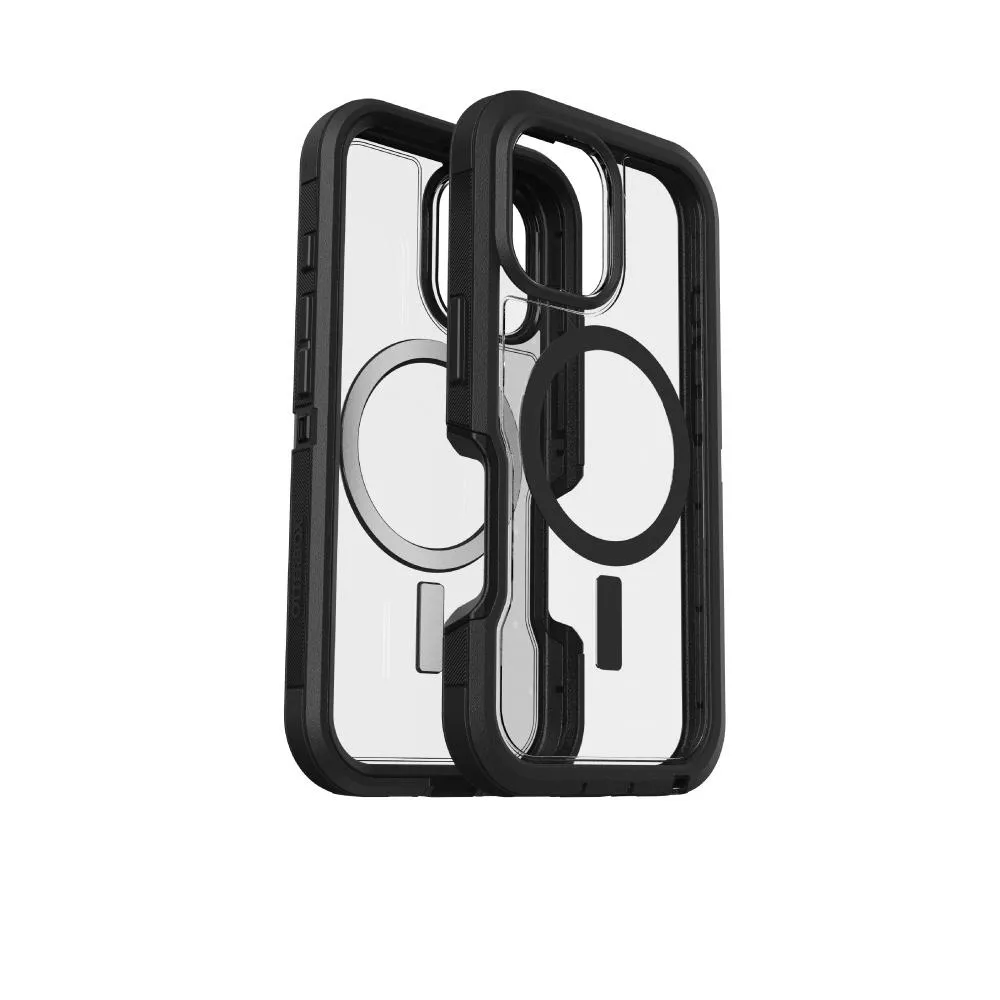 【OtterBox】iPhone 16 6.1吋 Defender XT 防禦者系列保護殼-黑透(支援MagSafe)