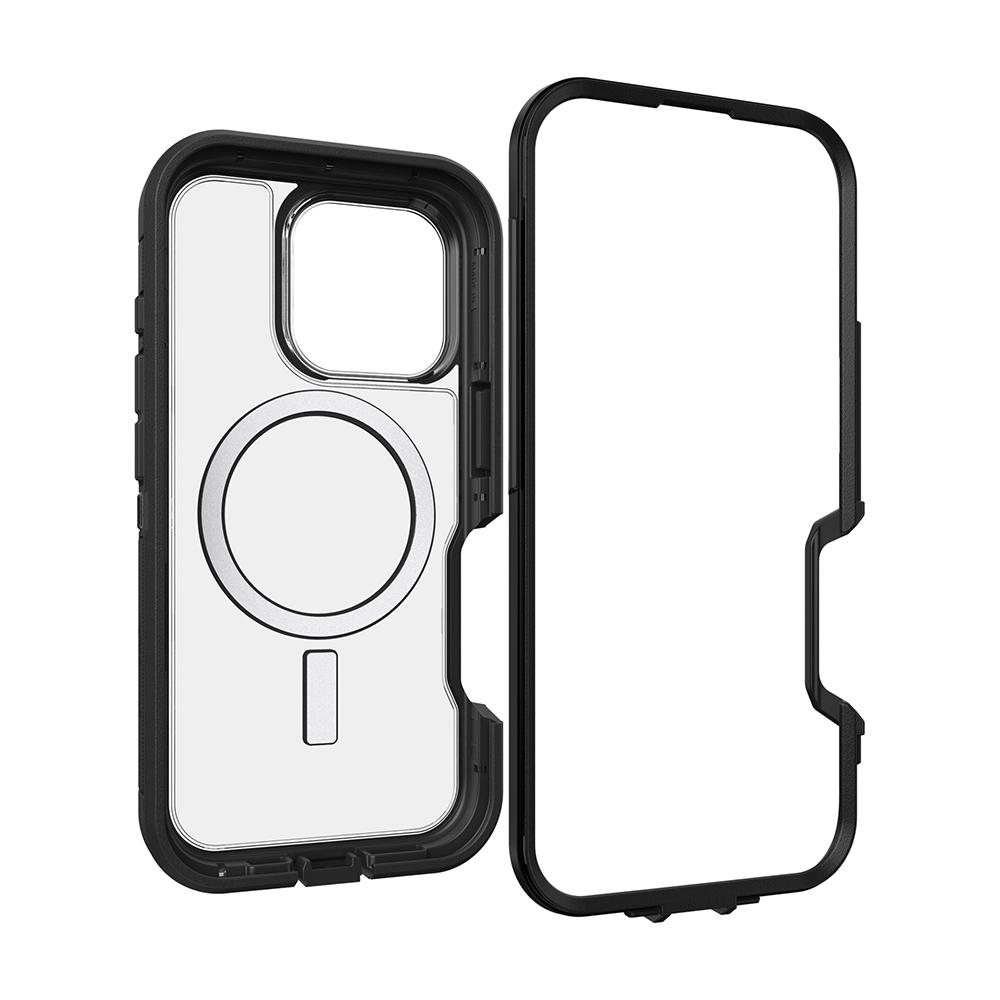 【OtterBox】iPhone 16 Pro 6.3吋 Defender XT 防禦者系列保護殼-黑透(支援MagSafe)