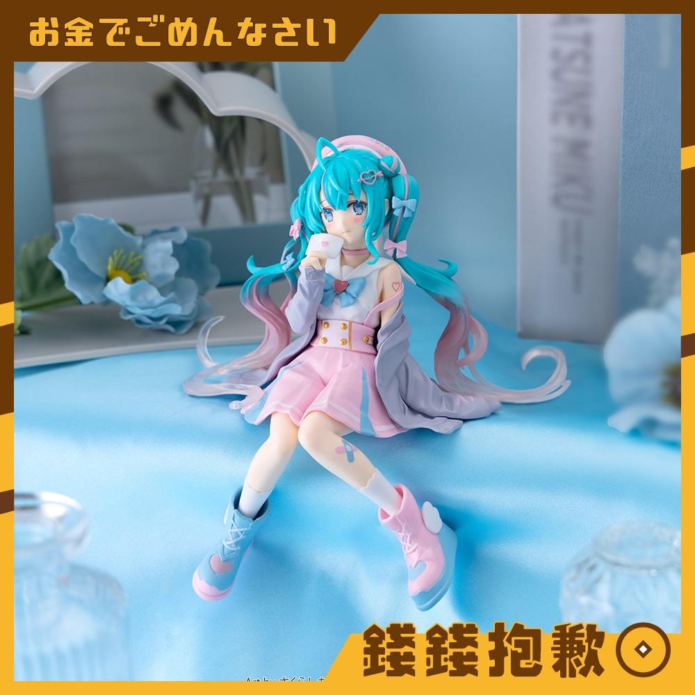 現貨 景品 FuRyu 初音未來 初音 戀愛水手服 灰 泡麵蓋 公仔