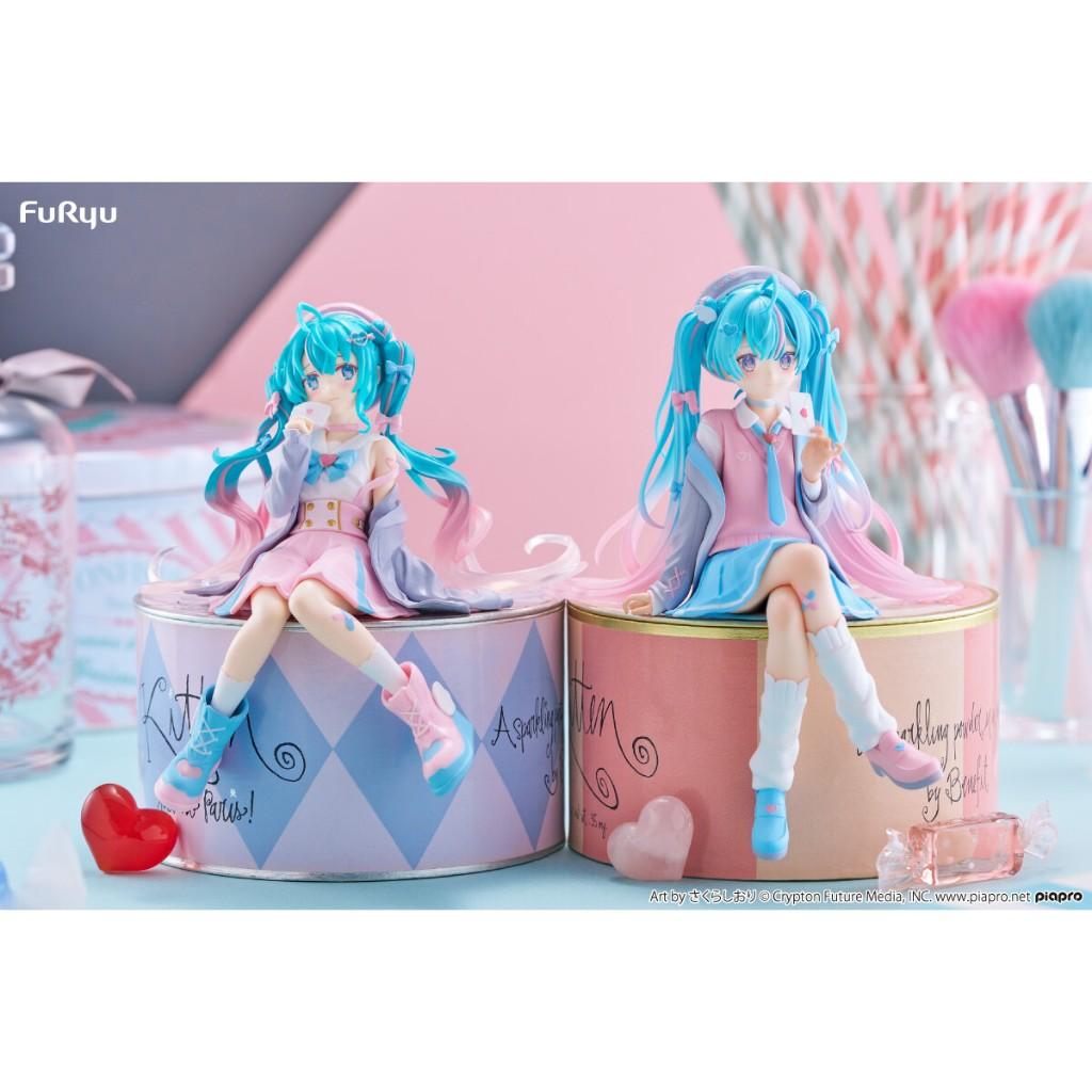 現貨 景品 FuRyu 初音未來 初音 戀愛水手服 灰 泡麵蓋 公仔