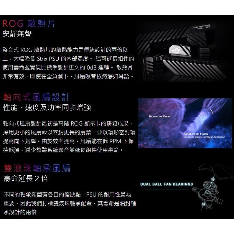 華碩 ROG STRIX 750G 750W 金牌 電源供應器