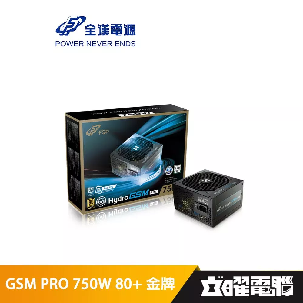 全漢 HYDRO GSM PRO 750W 80+金牌 電源供應器