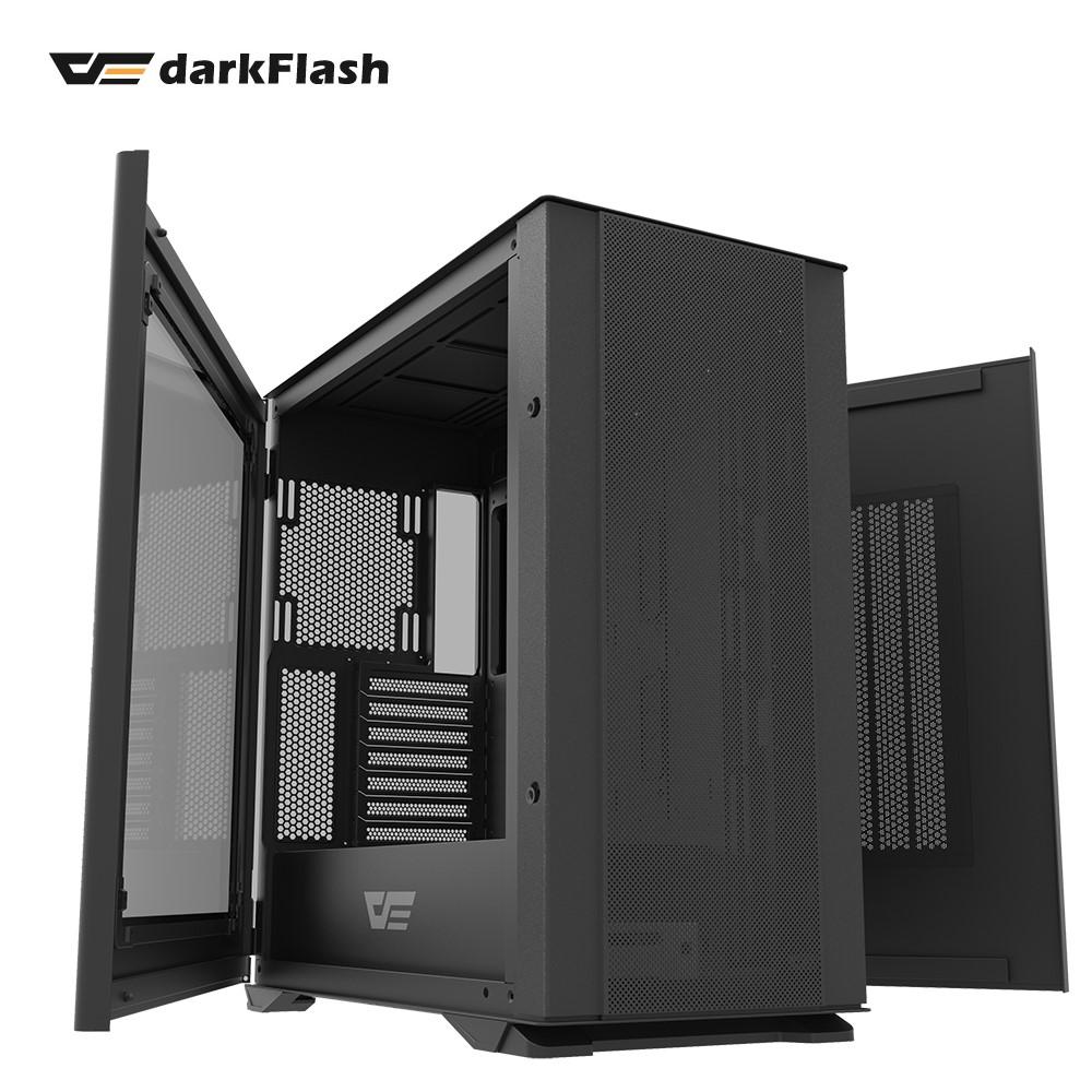 DarkFlash DLX200 MESH鐵網版 E-ATX 電腦機殼(不含風扇) 黑色