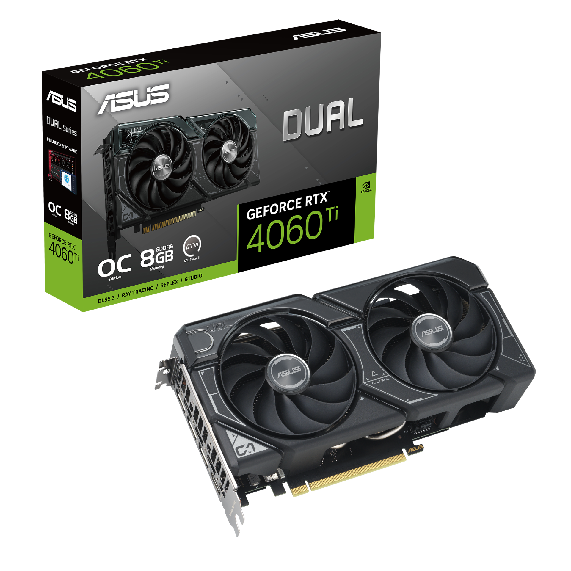 華碩 DUAL-RTX4060TI-O8G-EVO 顯示卡