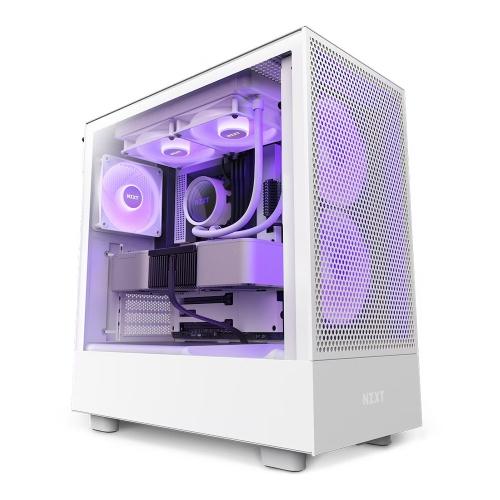 NZXT 美商恩傑 H5 Flow RGB 黑/白 ATX/卡長36.5/U高16.5/玻璃透側/電腦機殼