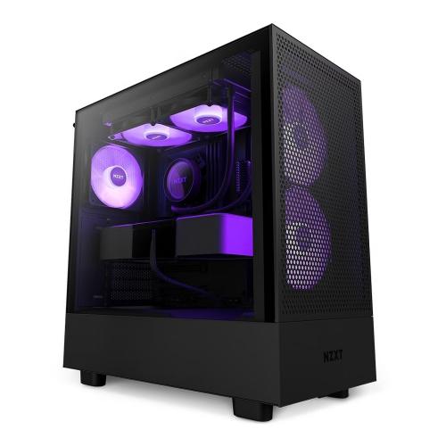 NZXT 美商恩傑 H5 Flow RGB 黑/白 ATX/卡長36.5/U高16.5/玻璃透側/電腦機殼