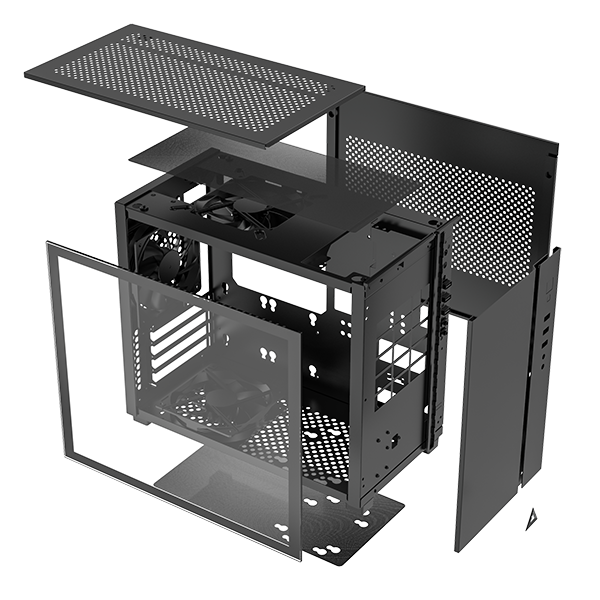 Montech 君主 SKY ONE MINI 黑/白 電腦機殼