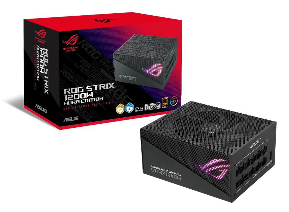 華碩 ROG STRIX 1200W AURA Edition電源/ATX3/PCIe 5 電源供應器